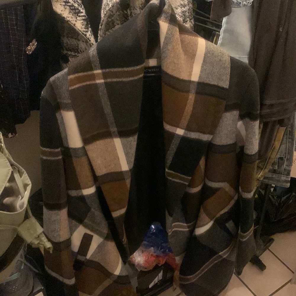Small Multi Colored Wool Jacket! Great Condition:)